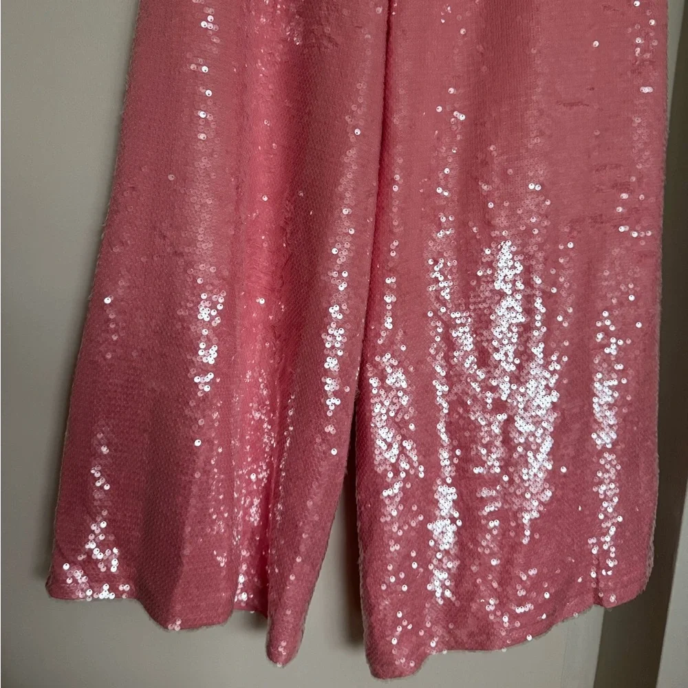 Farm Rio x Anthropologie Sequin Wide Leg Pants - Size S - BNWT - Picture 11 of 14